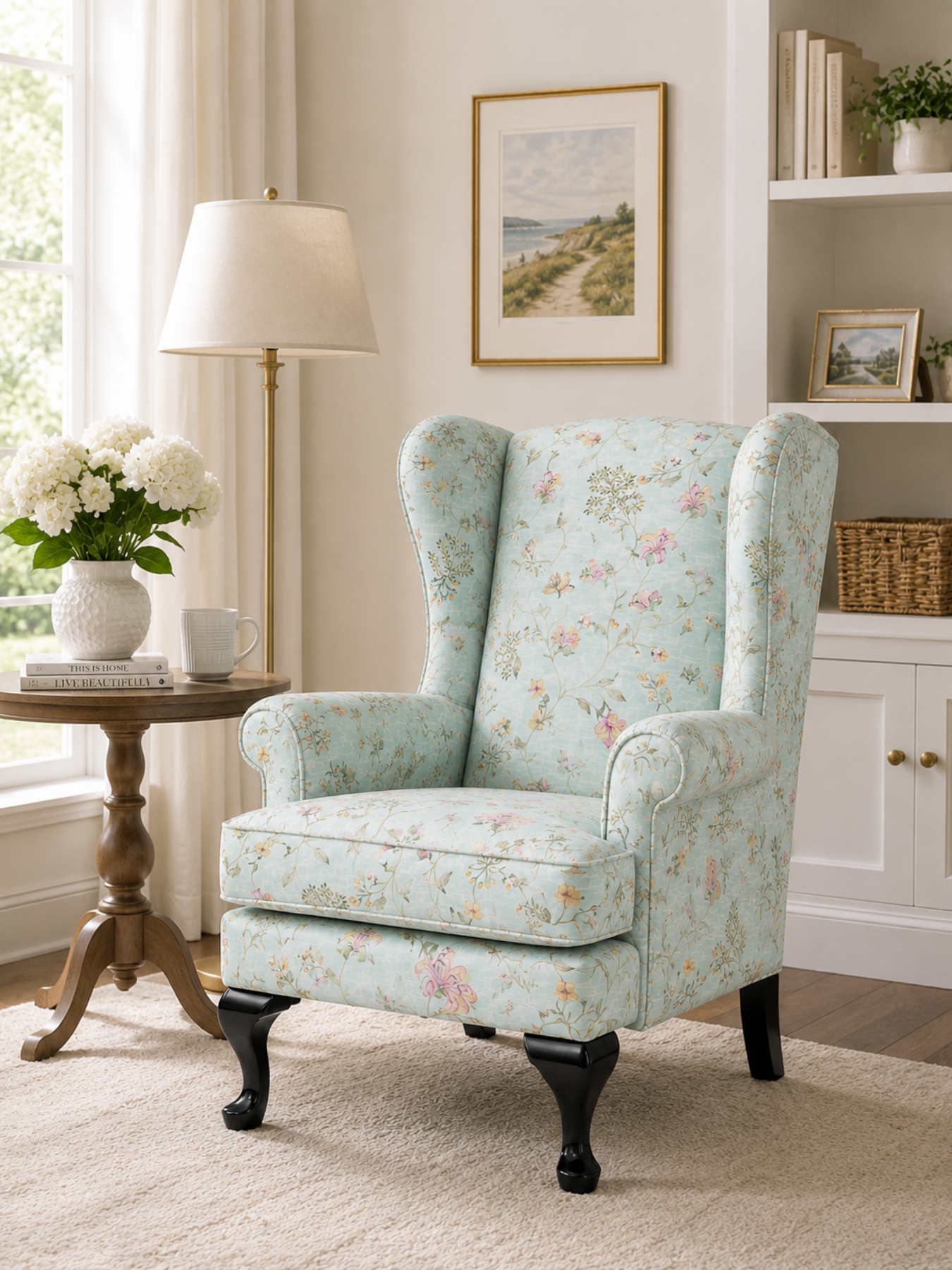 Solivia Wing Chair – Premium Teak Wood