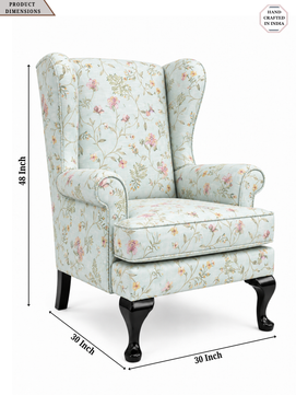 Solivia Wing Chair – Premium Teak Wood