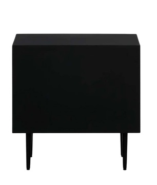 Inlay Tribal Bedside Table with Legs - Chevron