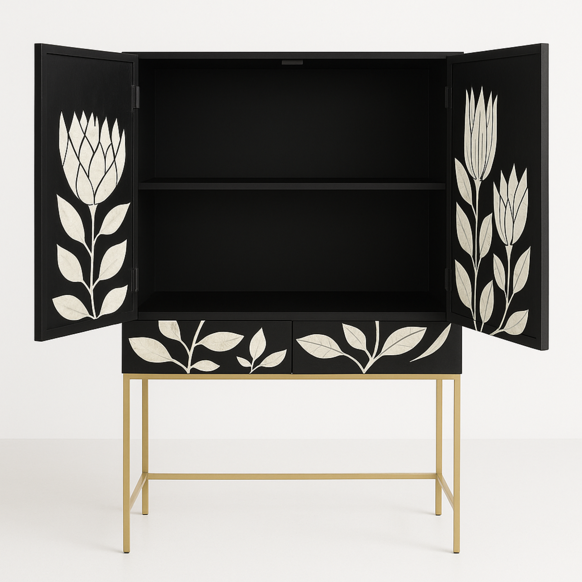 Inlay Storage Cabinet - Tulip