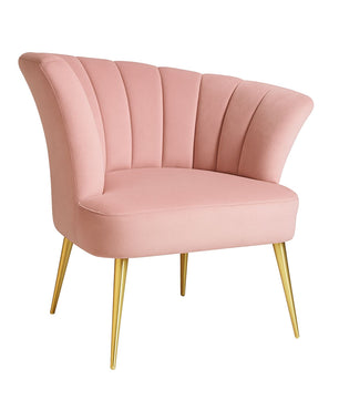 Luxury Opening Shell Designer Velvet Sofa Lounge Chair