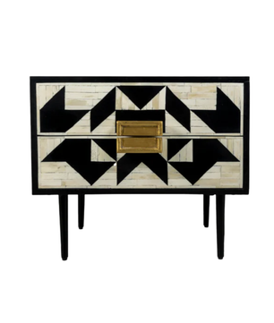 Inlay Marvin Bedside Table with Legs - Kingsley