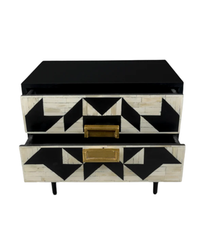 Inlay Marvin Bedside Table with Legs - Kingsley