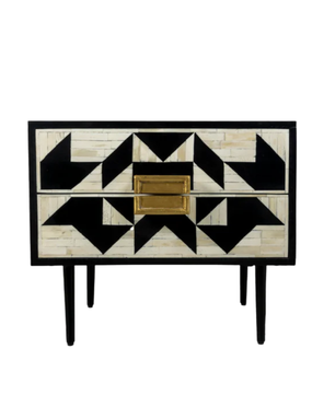 Inlay Marvin Bedside Table with Legs - Kingsley