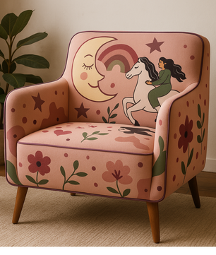 Velvet Lounge Chair