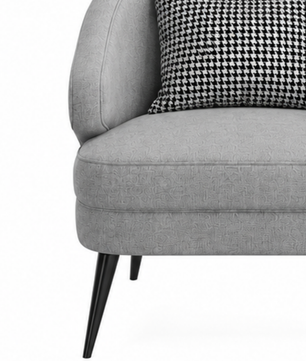 Alison Curve Accent Chair
