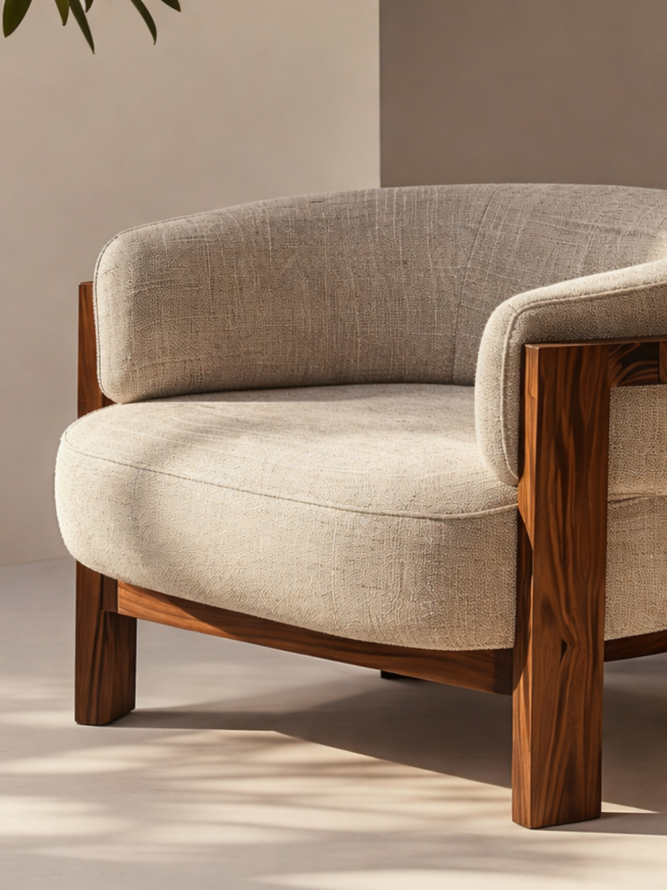 Elra Solid Teak Wood Accent Chair
