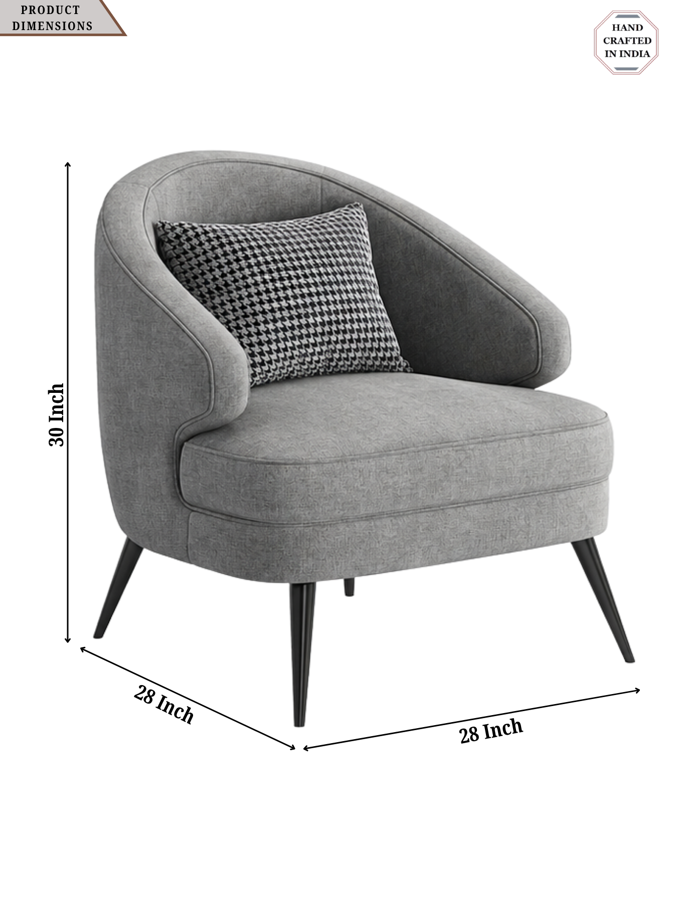Alison Curve Accent Chair