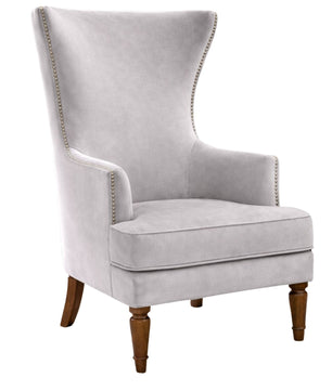Elysian Velvet Wingback Accent Chair