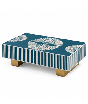 Mother of Pearl Inlay Luxom Rectangular Coffee Table - Phoenixed