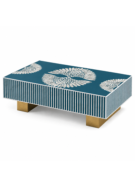 Mother of Pearl Inlay Luxom Rectangular Coffee Table - Phoenixed