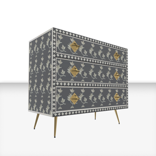 Inlay Storage Cabinet - Overlay Floral