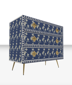 Inlay Storage Cabinet - Overlay Floral