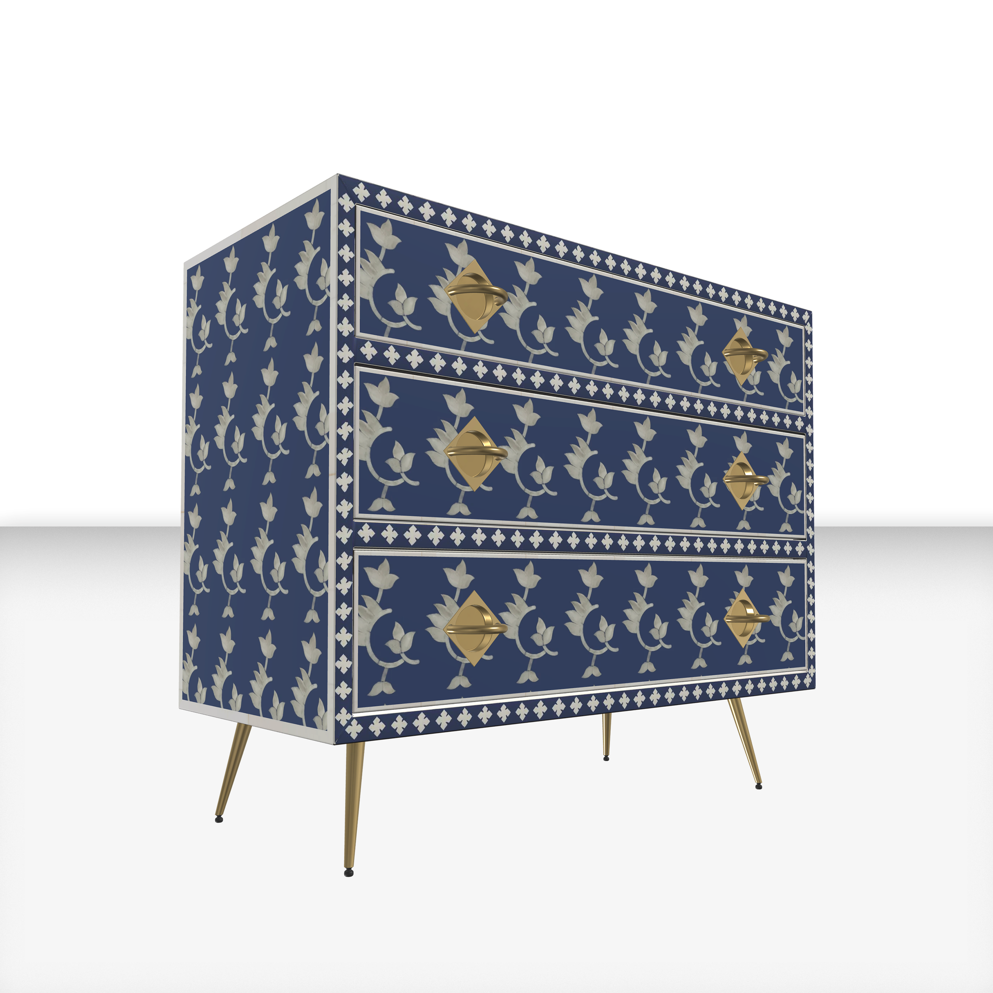 Inlay Storage Cabinet - Overlay Floral