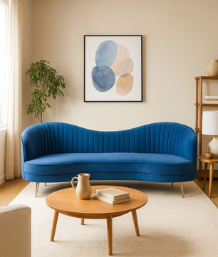 Vermont Upholstered Curved Sofa