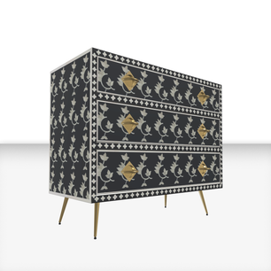 Inlay Storage Cabinet - Overlay Floral
