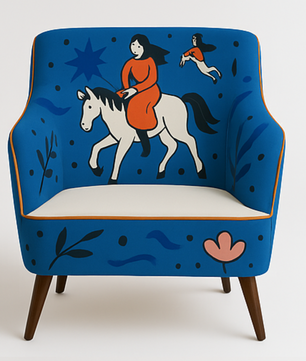 Marcello Velho In Bloom Petite Accent Chair