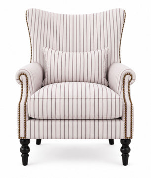 Evienne Heritage Stripe Wing Chair