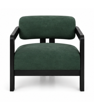 Kayra Accent Chair in Black Teak Wood Finish