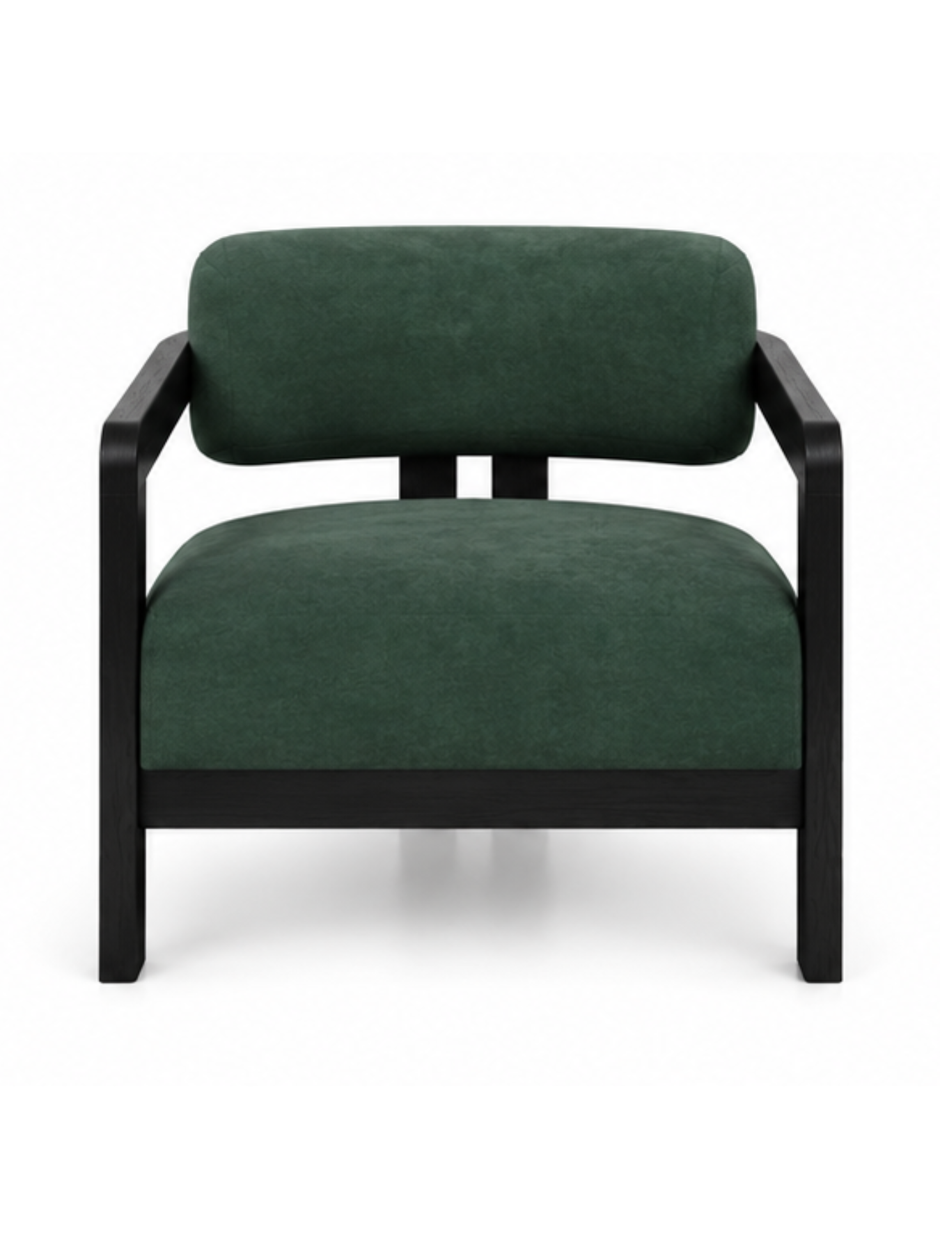 Kayra Accent Chair in Black Teak Wood Finish