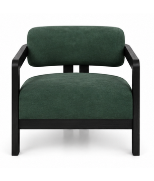 Kayra Accent Chair in Black Teak Wood Finish