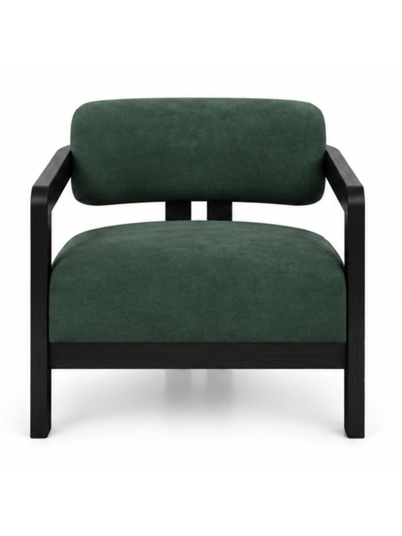Kayra Accent Chair in Black Teak Wood Finish