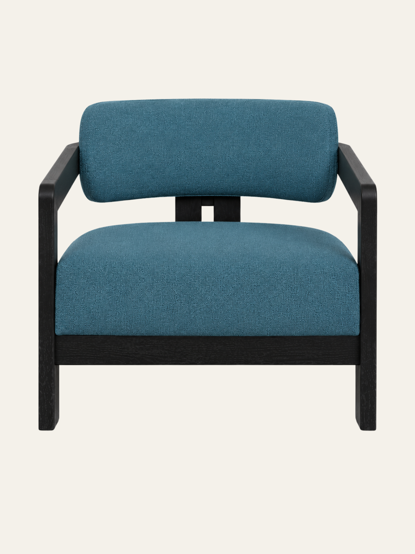 Kayra Accent Chair in Black Teak Wood Finish