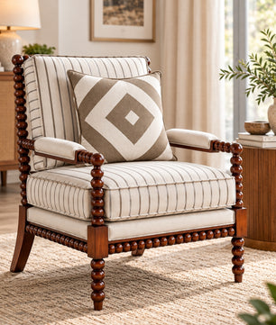 Lorentz Teak Wood Accent chairs in Multicolour
