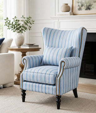 Skyline Stripe Wing Chair