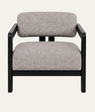 Kayra Accent Chair in Black Teak Wood Finish