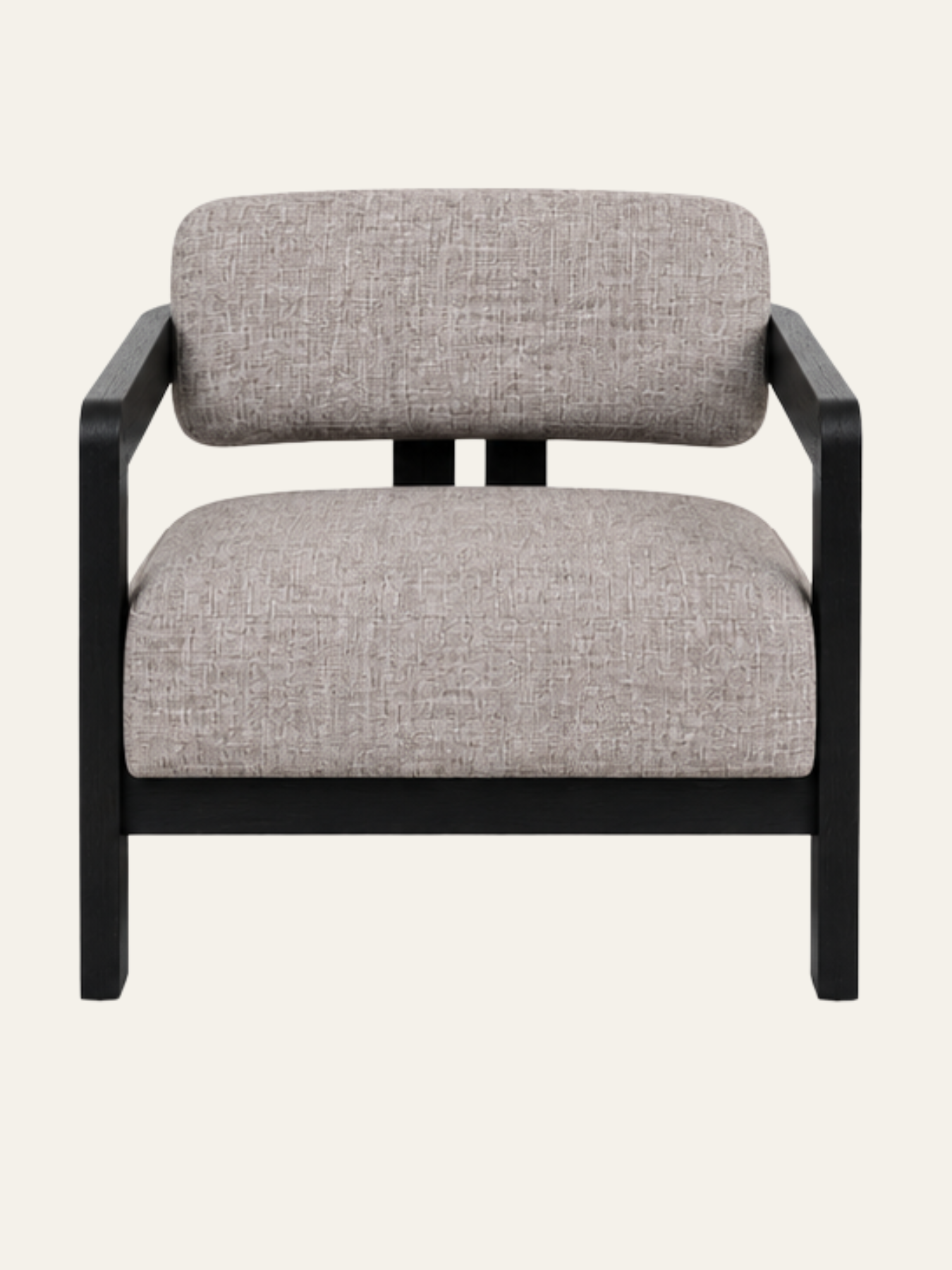 Kayra Accent Chair in Black Teak Wood Finish
