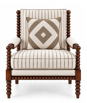 Lorentz Teak Wood Accent chairs in Multicolour