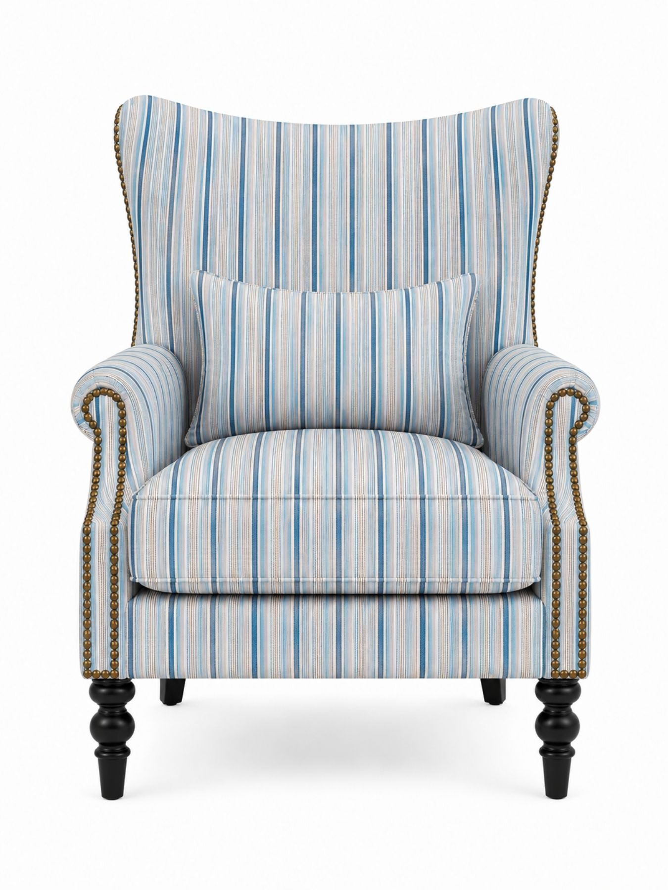 Skyline Stripe Wing Chair