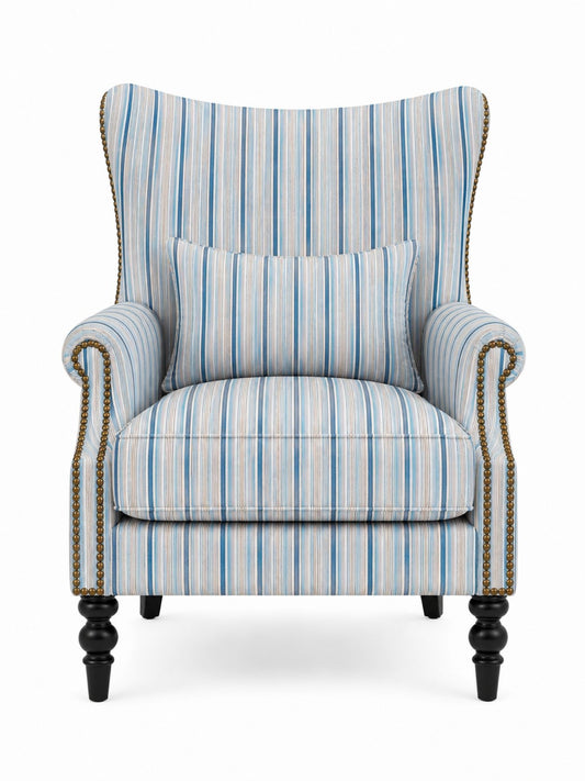 Skyline Stripe Wing Chair