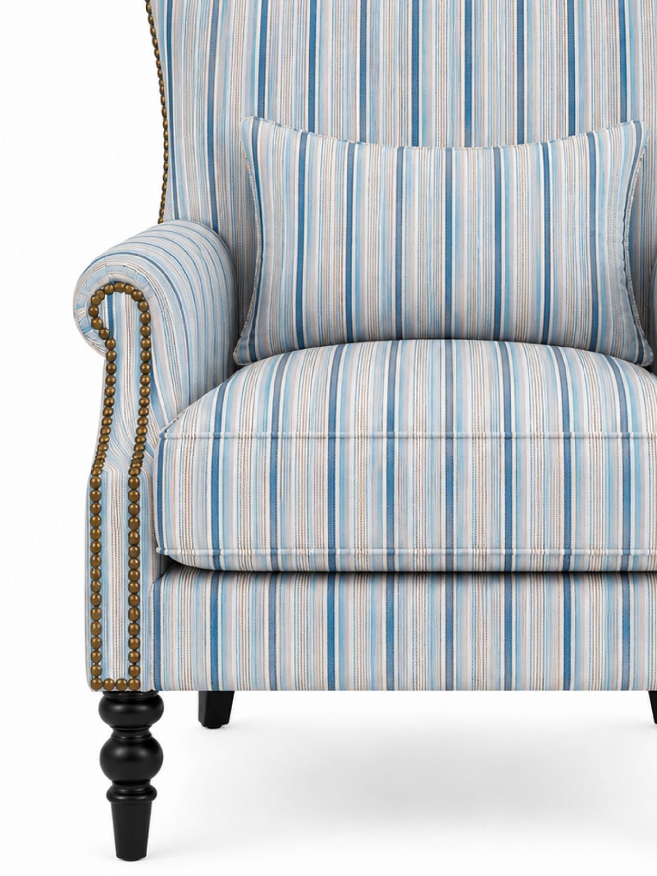Skyline Stripe Wing Chair