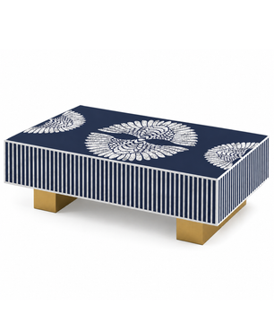 Mother of Pearl Inlay Luxom Rectangular Coffee Table - Phoenixed