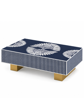 Mother of Pearl Inlay Luxom Rectangular Coffee Table - Phoenixed