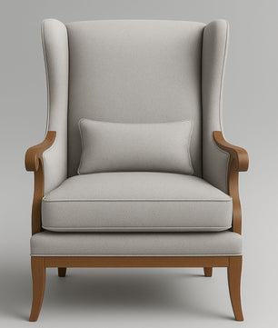 Premium Wingback Lounge Chair with Modern Velvet Fabric with Cushion