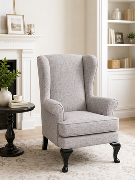 Elloria Wing Chair – Premium Teak Wood