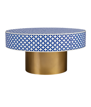 Inlay Round Coffee Table-Cleo