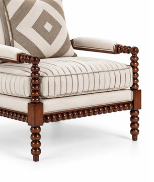 Lorentz Teak Wood Accent chairs in Multicolour
