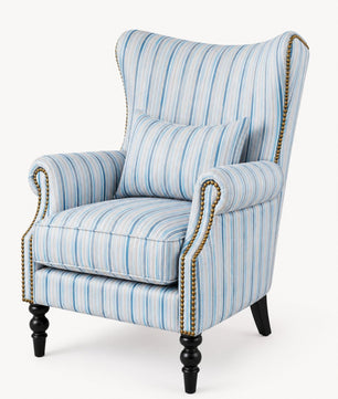 Skyline Stripe Wing Chair