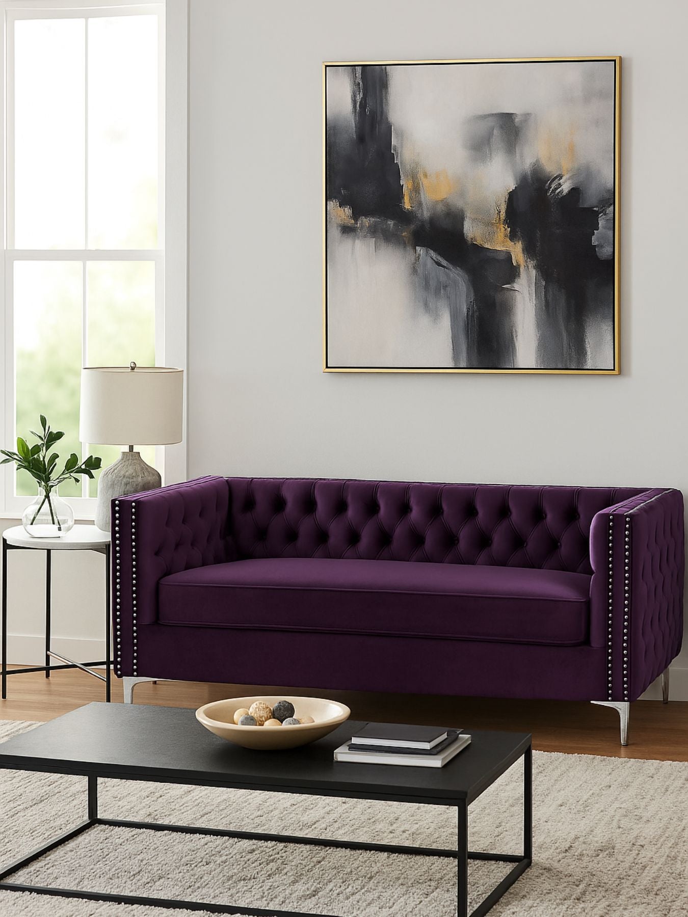 Quinn Upholstered Velvet Sofa