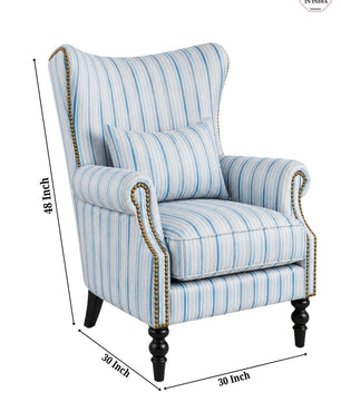 Skyline Stripe Wing Chair
