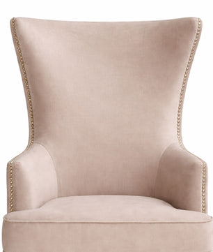 Elysian Velvet Wingback Accent Chair