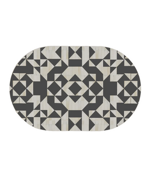 Inlay Jordan Oval Shape Coffee Table - Kingsley