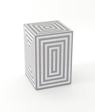 Inlay Rectangular Bedside Table