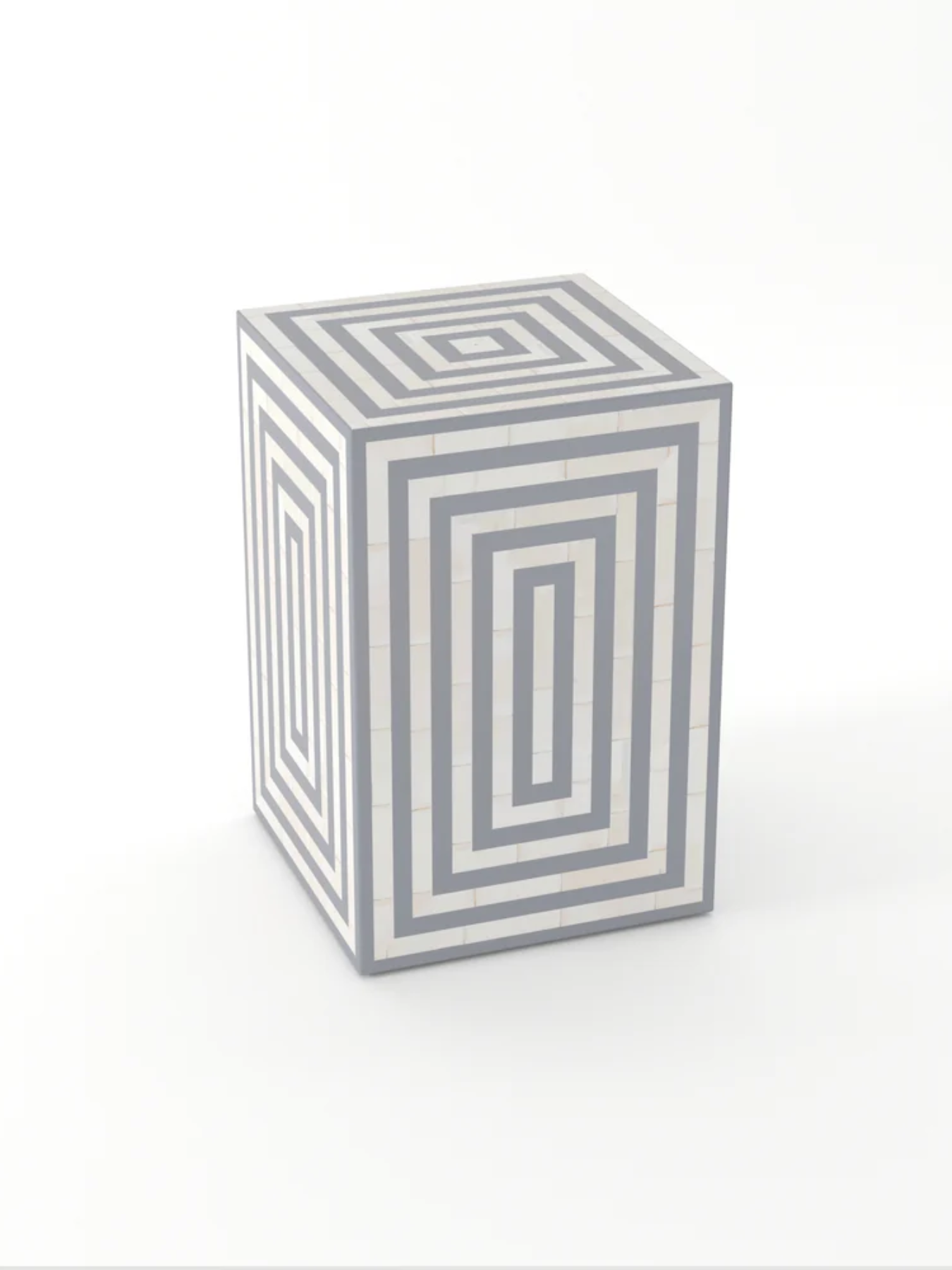 Inlay Rectangular Bedside Table