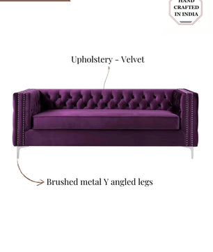 Quinn Upholstered Velvet Sofa