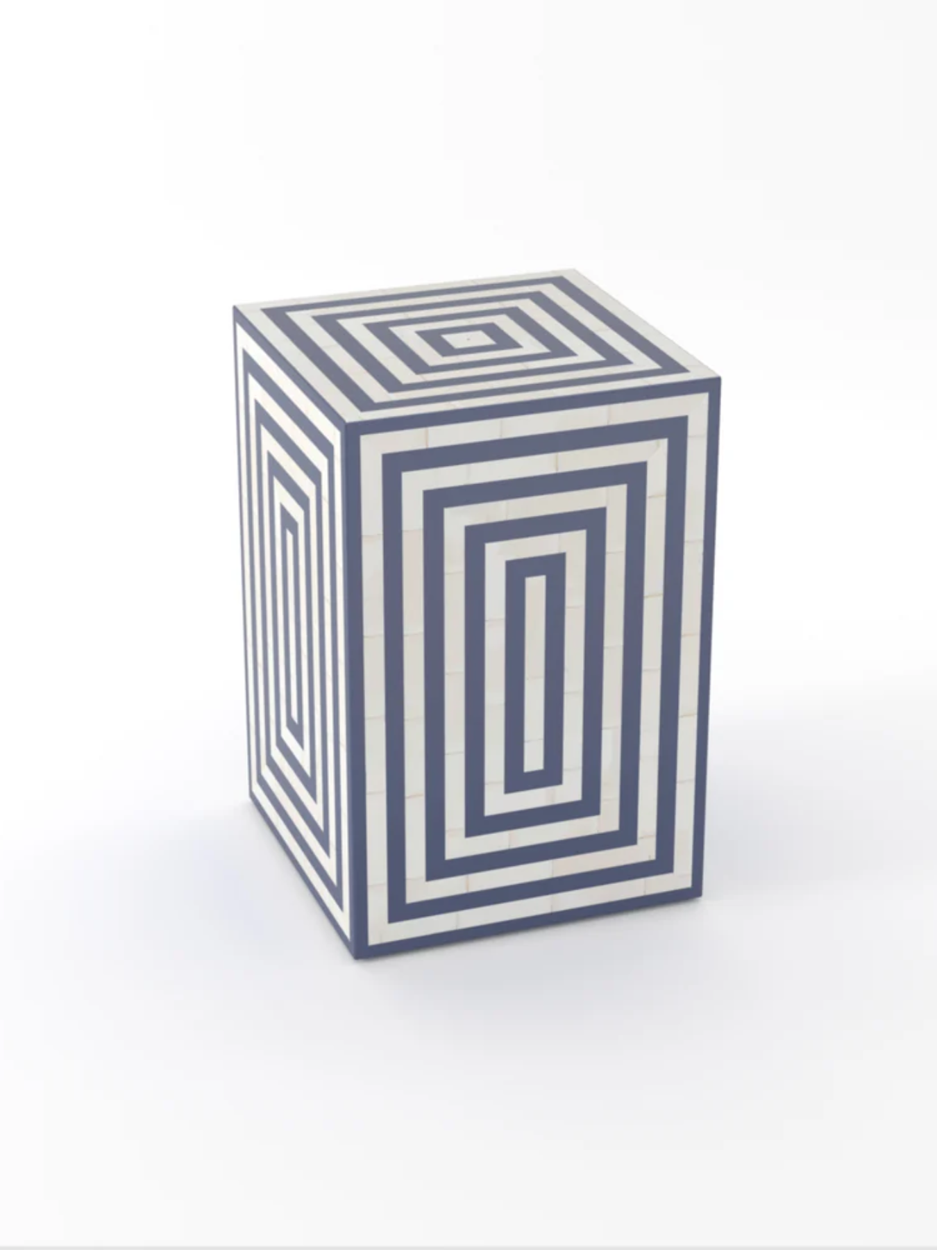 Inlay Rectangular Bedside Table